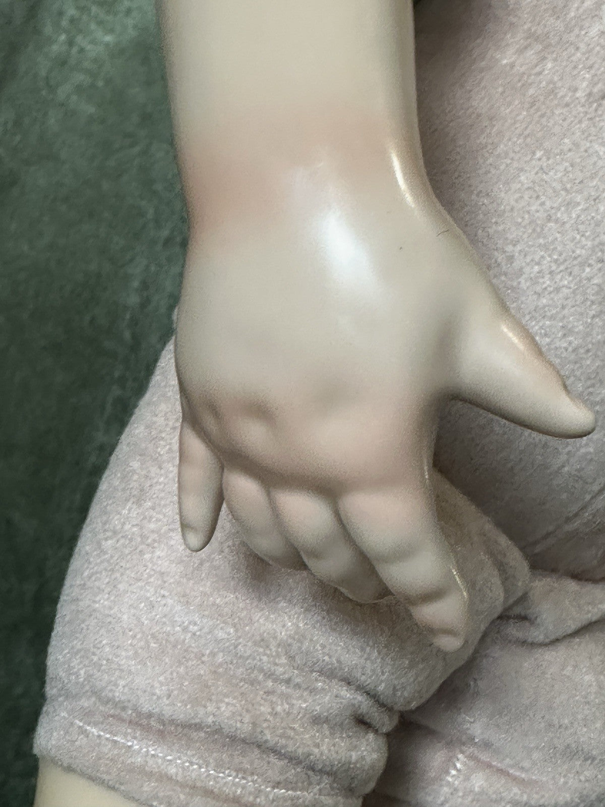 Collectible Artist Susan Krey Baby 26” Doll “Veronica” Wax Over Porcelain  LE 25