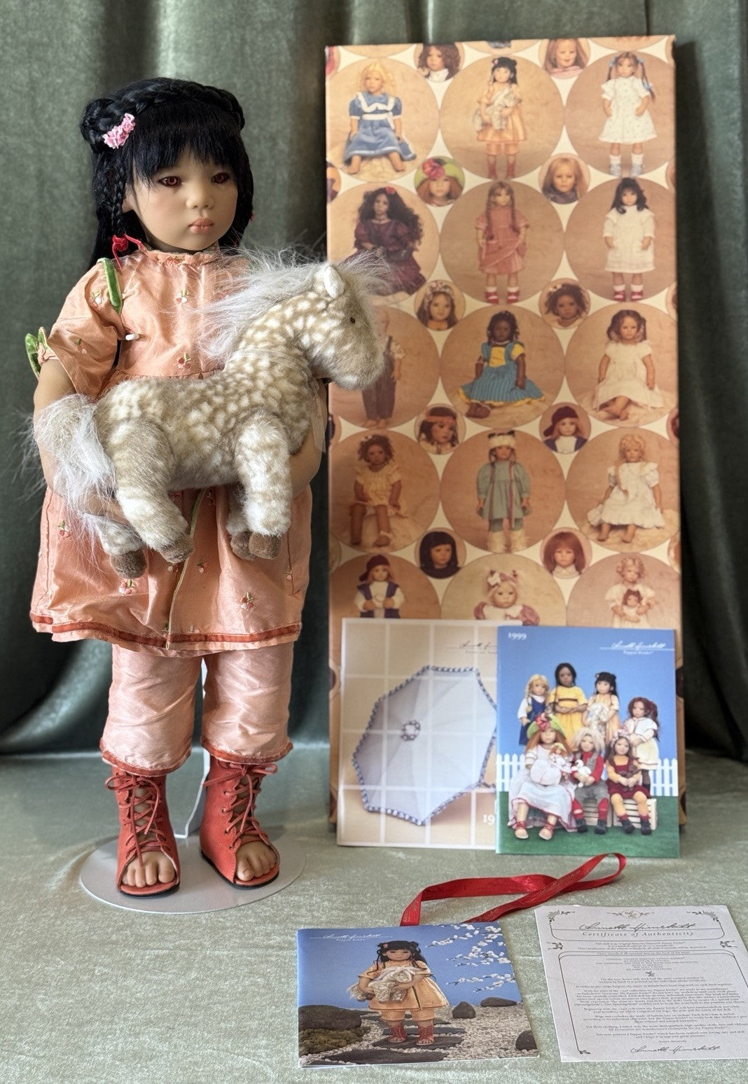 MIB Vinyl Annette Himstedt 26” Doll “Mia Yin” 1999 Box/COA/Tag