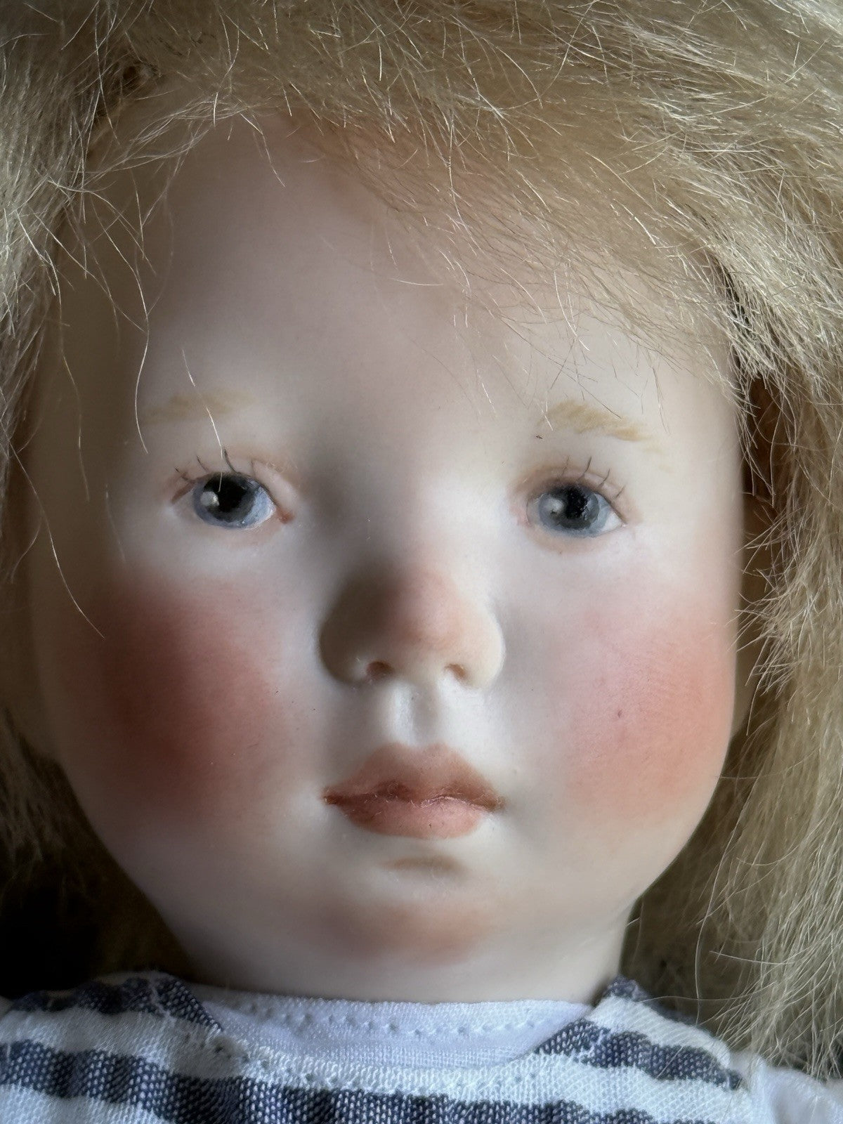 Set of 2 Porcelain Cloth Dolls by Artist Verena Eising