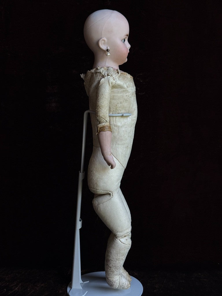 Antique German 16” Gebrüder Kuhnlenz 50 Simon Halbig Belton Bisuqe Head Doll