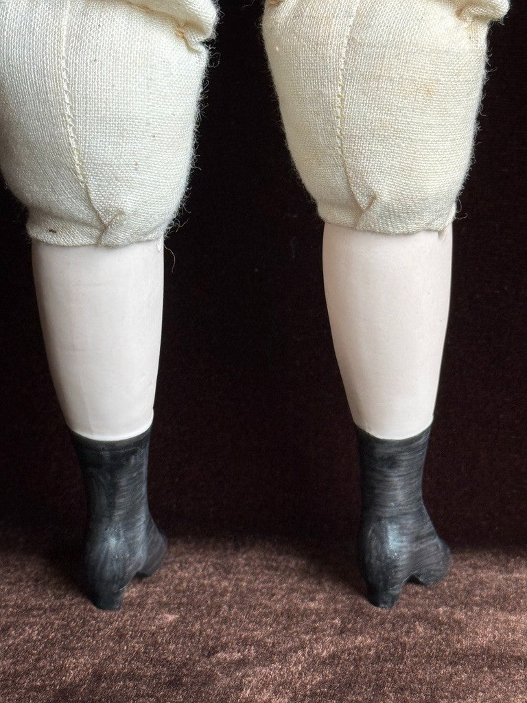 Vintage Porcelain Cloth 18.”5 Parian China Style Doll
