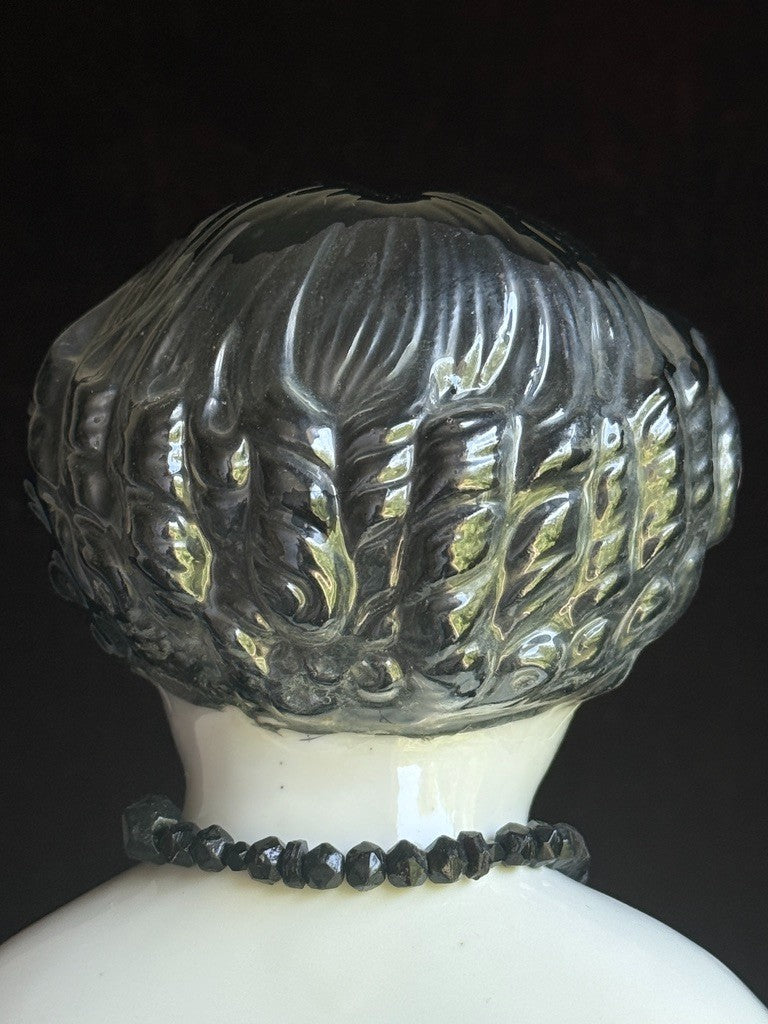 Large Vintage 28” Flat Top Brunette China Head Doll Made in Japan