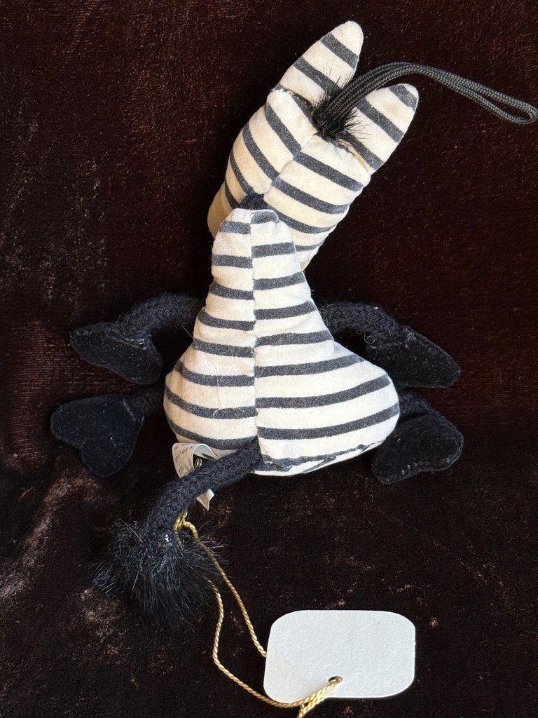 Rare Vintage Takashimaya New York Zebra Plush Stuffed Animal w Box Tag