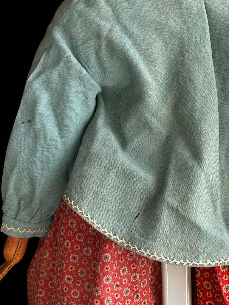 Antique American 26” Greiner Papier Mache Exposed Ears Doll