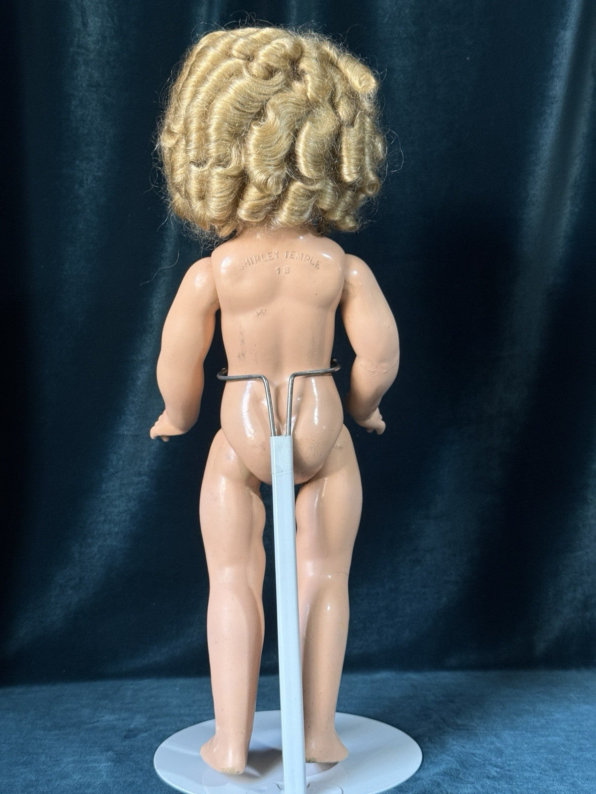 Vintage 1930’s Composition 18” Shirley Temple Doll by Ideal Company- Redressed