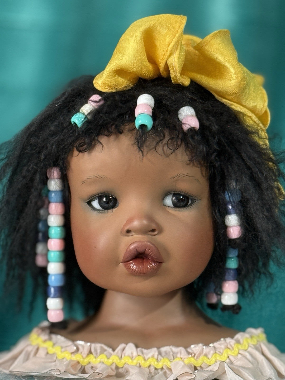 Collectible Porcelain Artist Dark Complexion Doll “Jolie” Yolanda Bello (Bust)