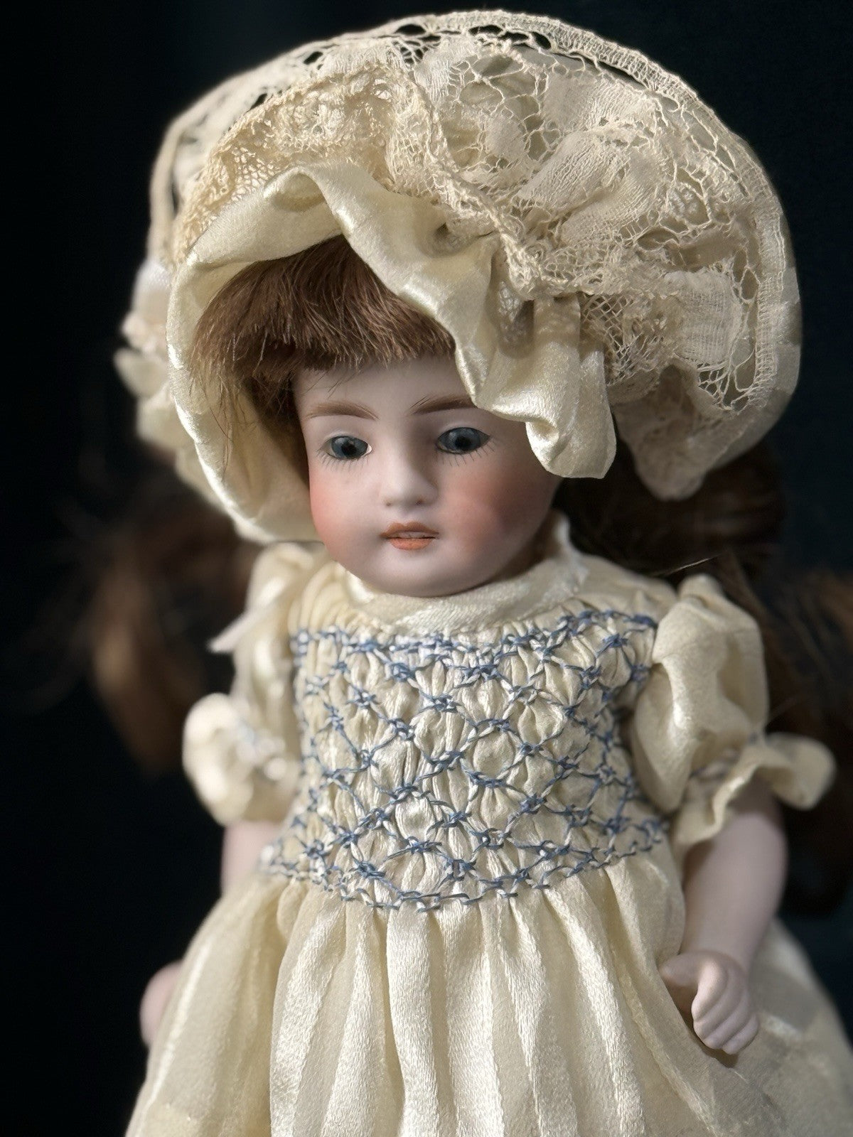 Antique German Kestner (?) All Bisque Mignonette 7” Doll