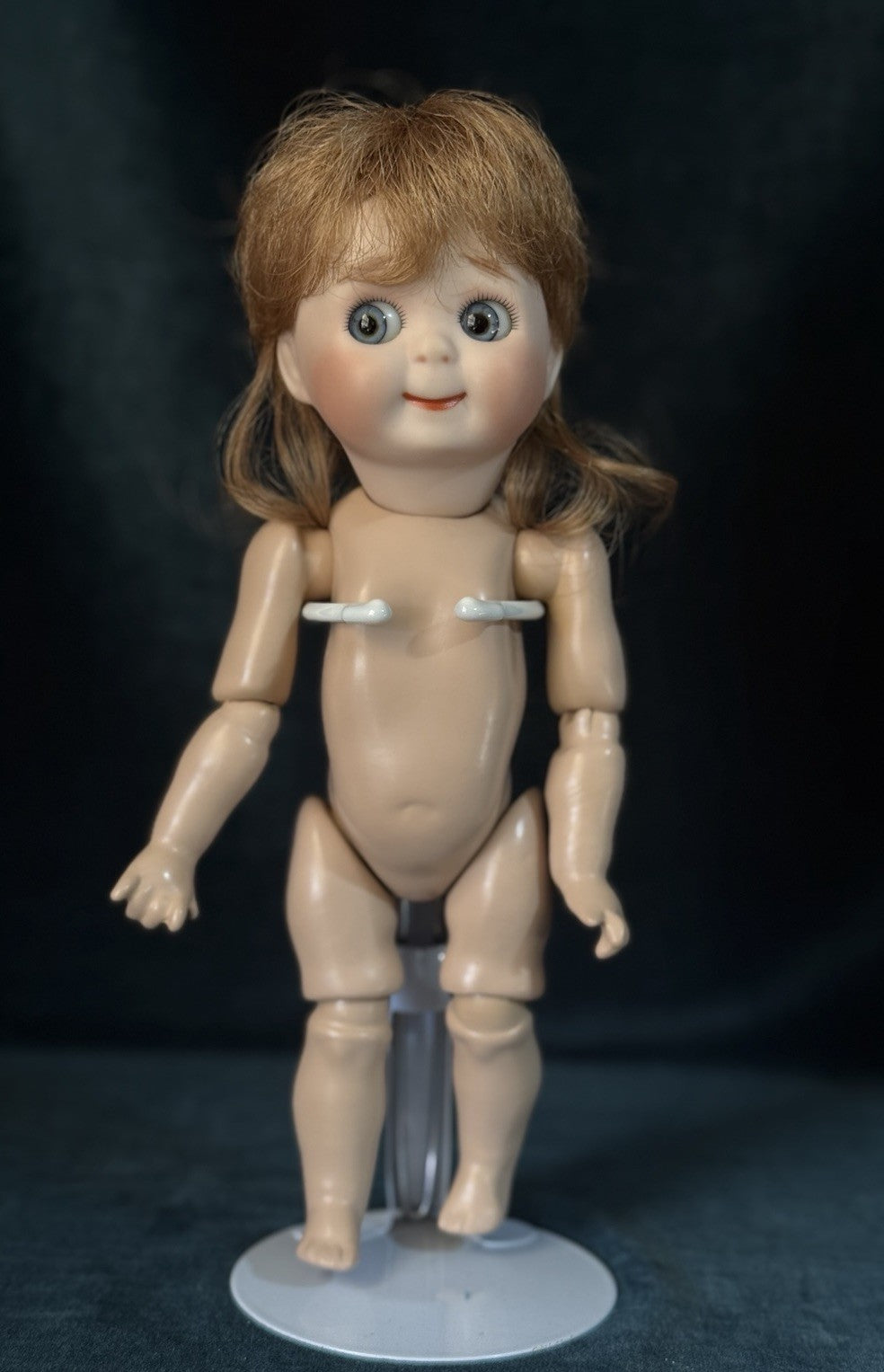 Lot Of 2 Vintage Reproduction of Antique German JDK 221 Googly Eyes 10” Dolls