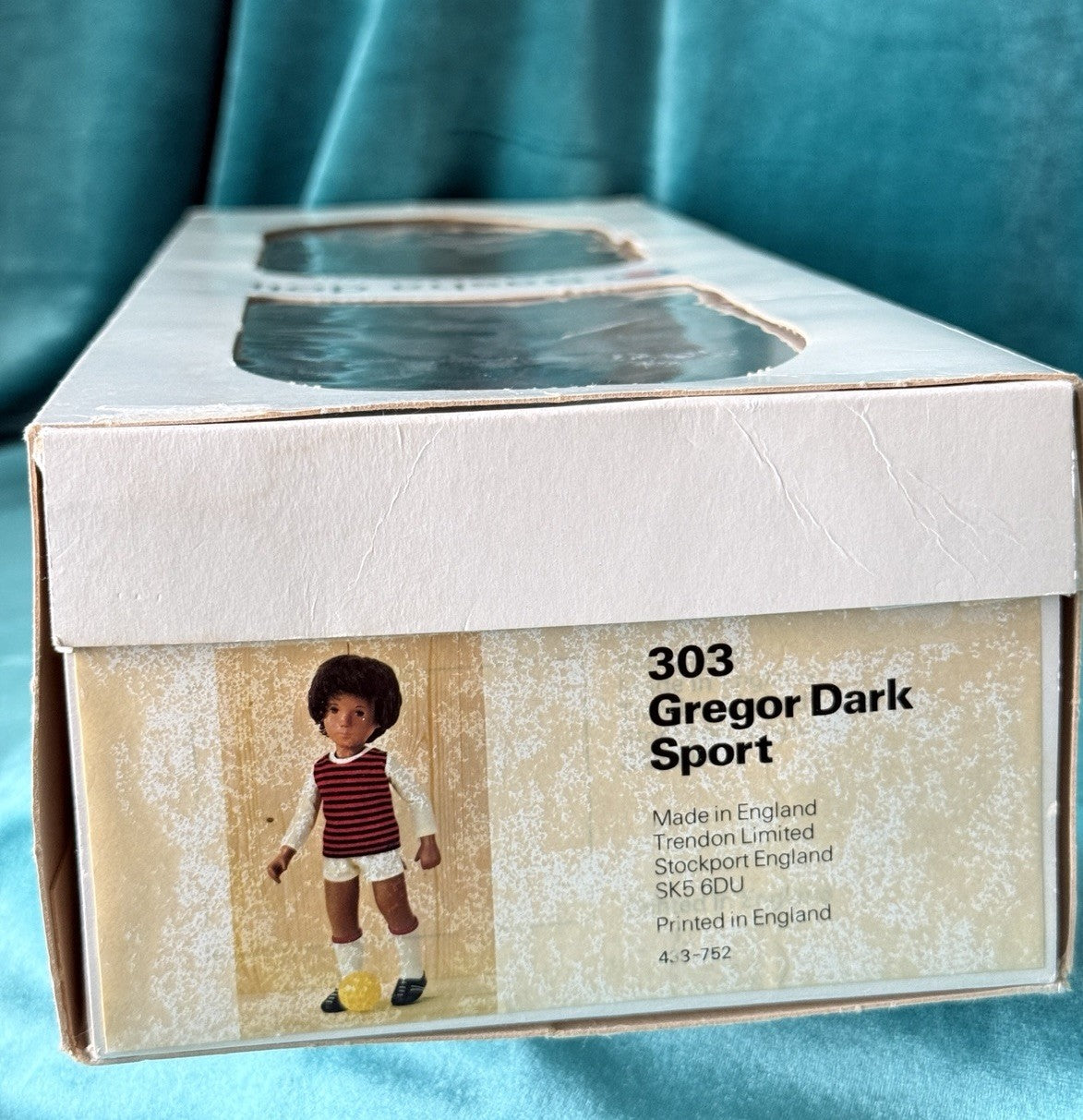 Collectible England Vinyl Sasha 303 Gregor Dark Sport Boy Doll with Box