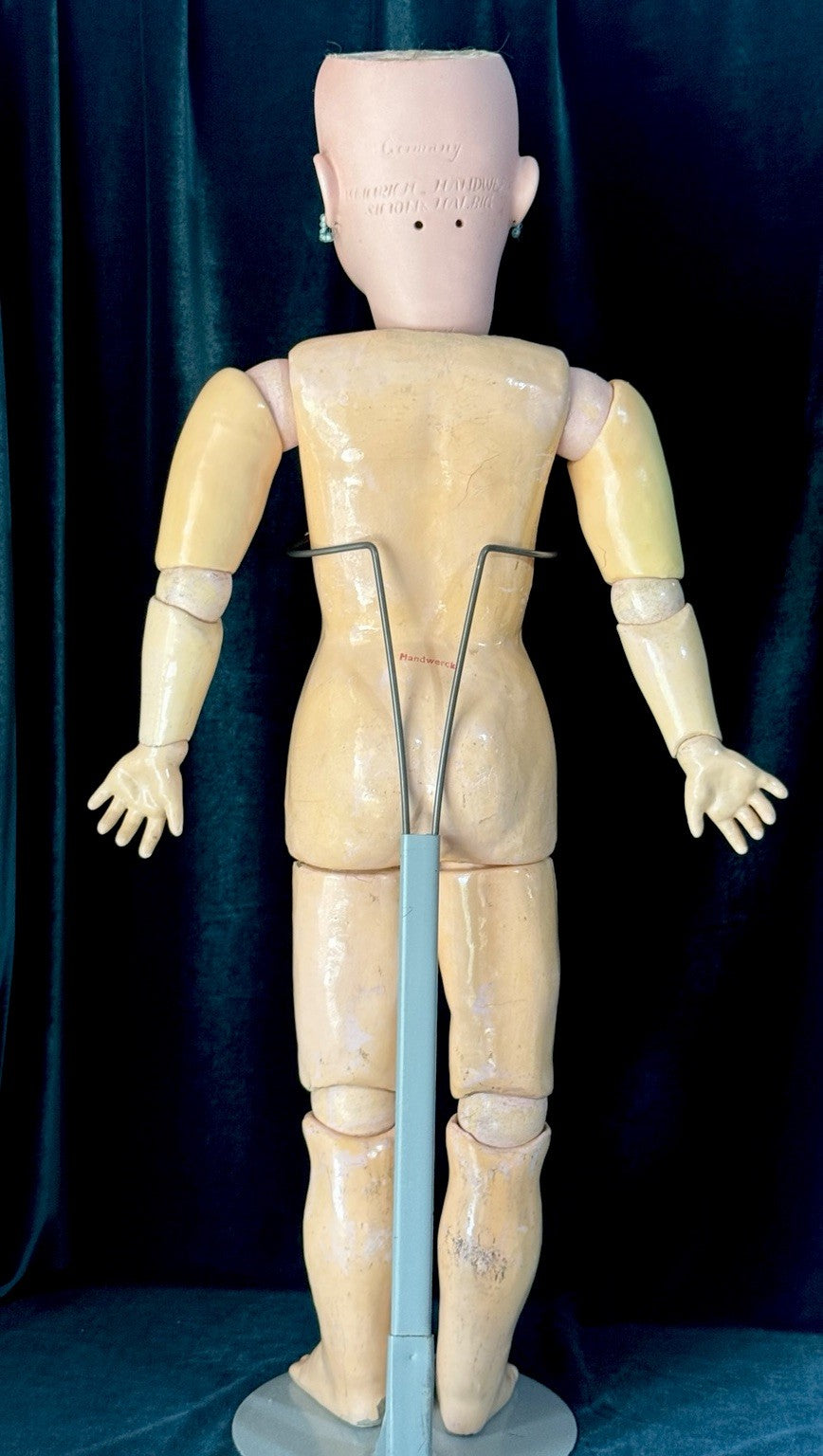 Antique German Simon Halbig Heinrich Handwerck 31” Doll Bisque Head