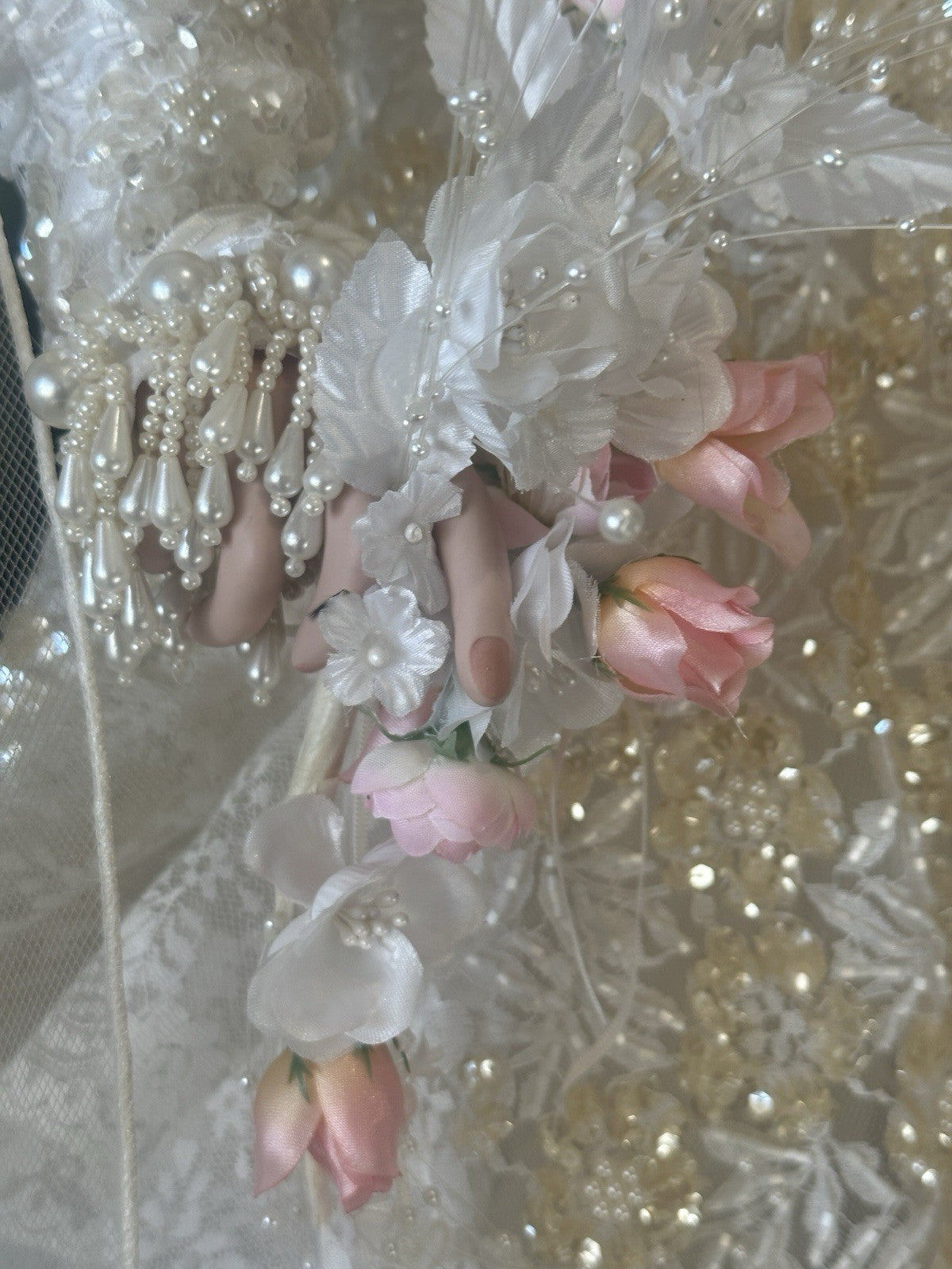 Collectible Large 42” Porcelain Doll “Victoria ” by Rustie LE 1500 COA/Stand