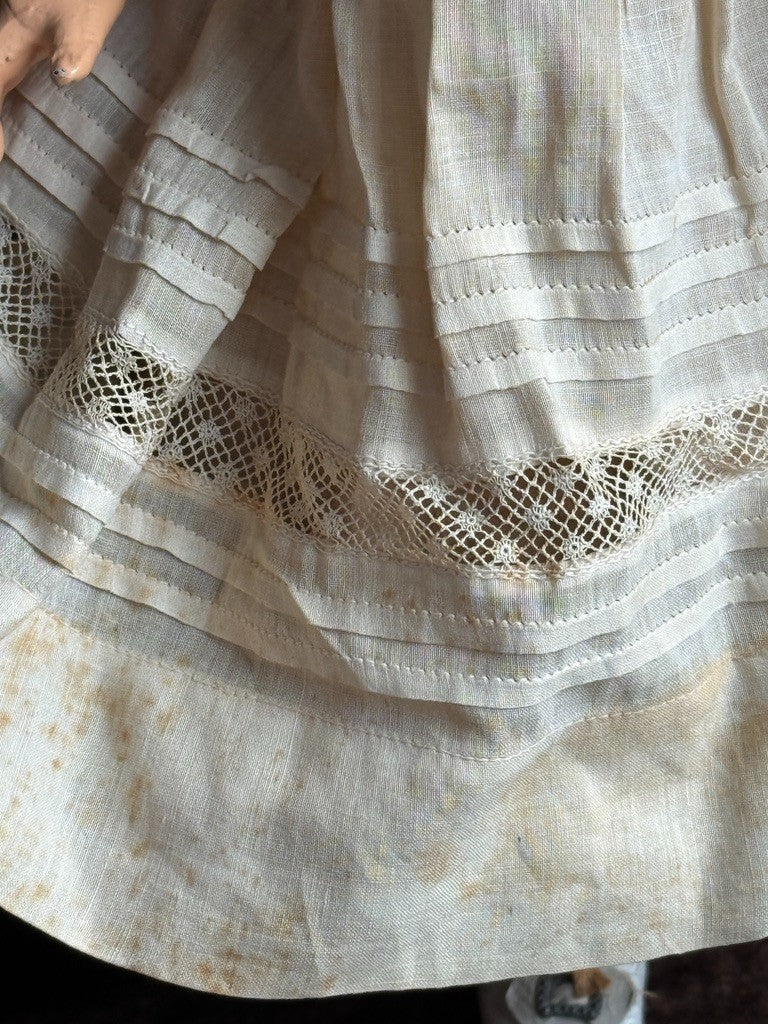 Antique French 19” SFBJ 60 Bisque Head Doll