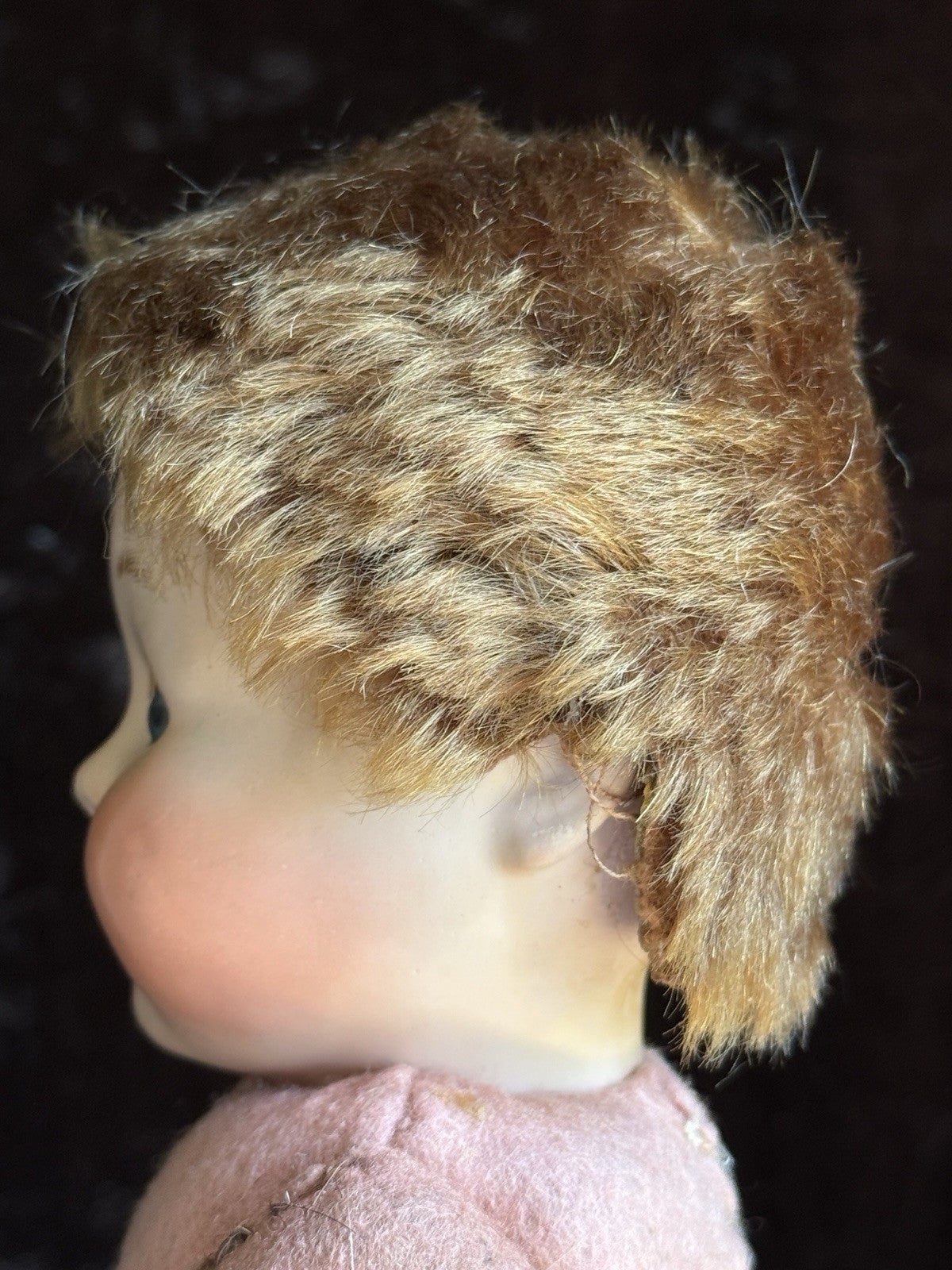 Rare Antique Hug Me Kiddie Style Felt Composition Googly Mechanical Eyes Doll