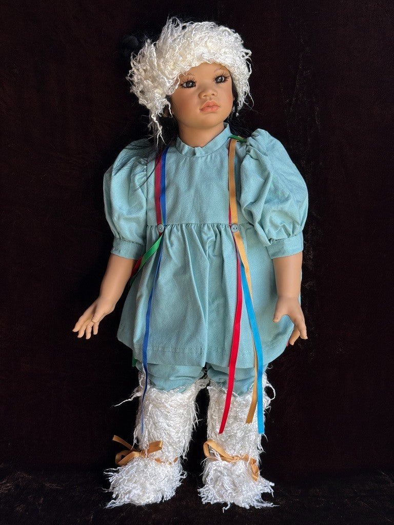 Collectible Vinyl Annette Himstedt 25” Doll “Kima” 1994 New in Box