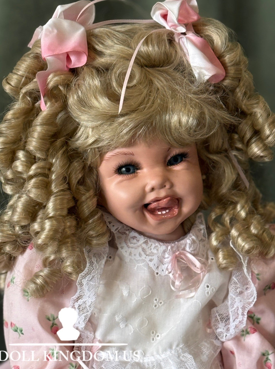 Artist Reproduction Of Porcelain 28” Doll “Lacey”
