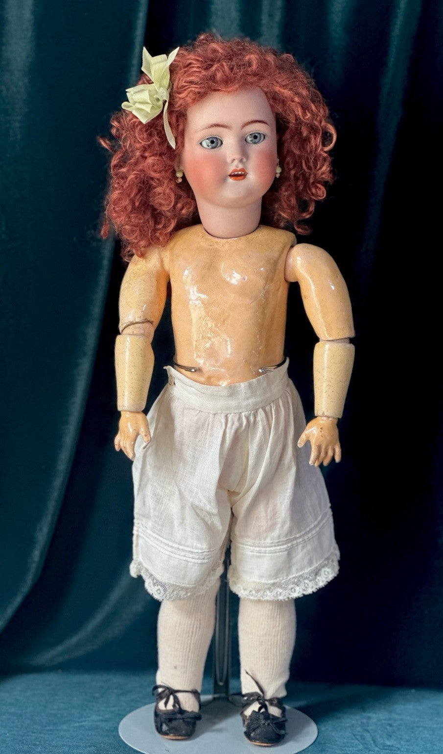 Rare Antique German Simon Halbig 21” Doll Mold 1078 Bisque Head Composition Body