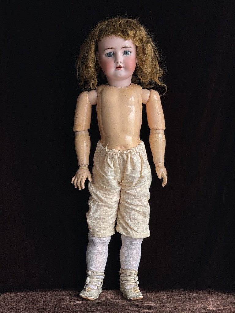 Antique German 29” Simon Halbig Heinrich  Handwerck Bisque Head Doll