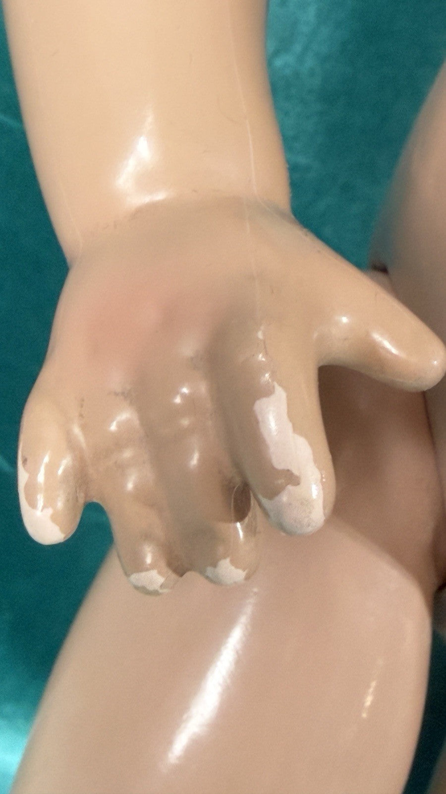 Rare Antique 1928 Effanbee Composition Patsy Ann doll 18” Doll Caracul Hair