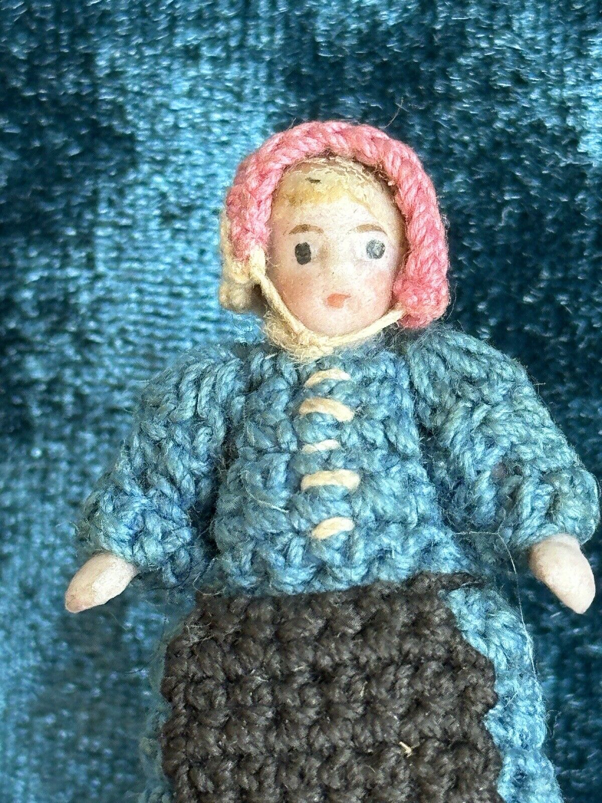 Antique German Hertwig Carl Horn Hansel Gretel Miniature Character Bisque Dolls