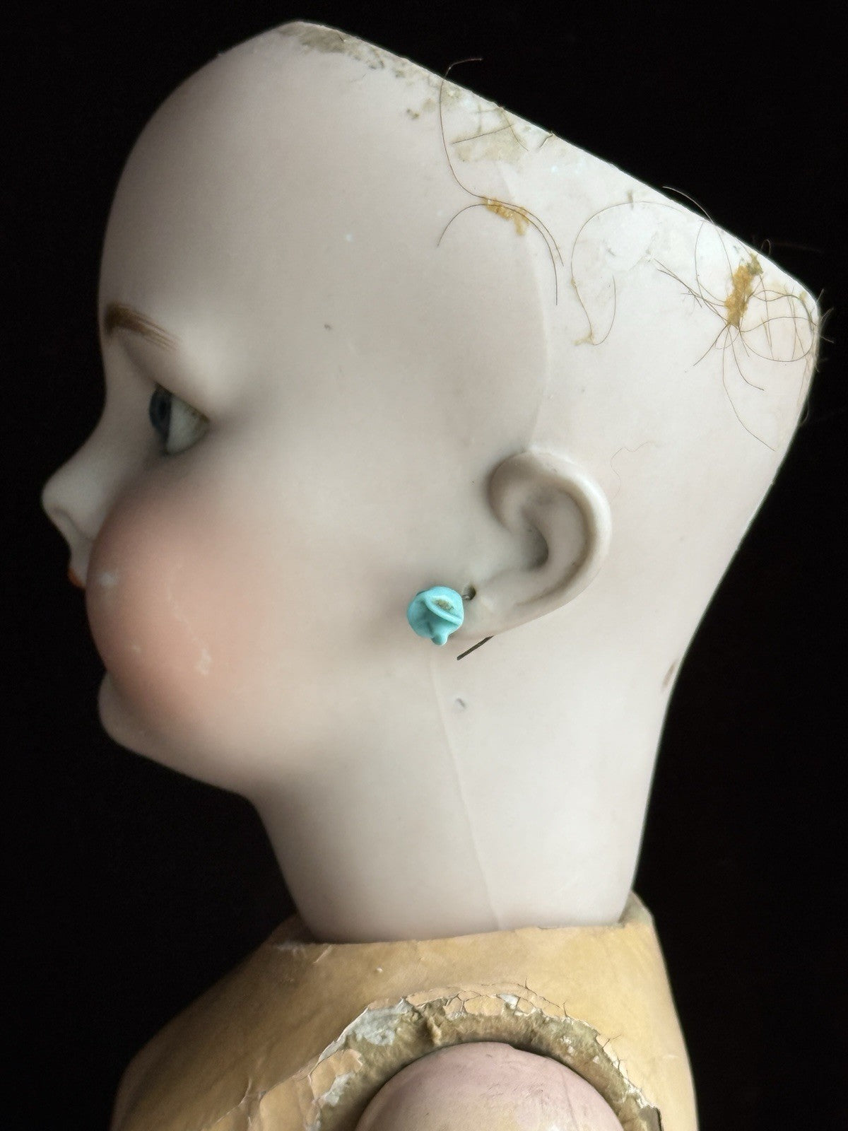 Antique German French 21.5” Tete Jumeau Simon Halbig Dep Bisque Head Doll