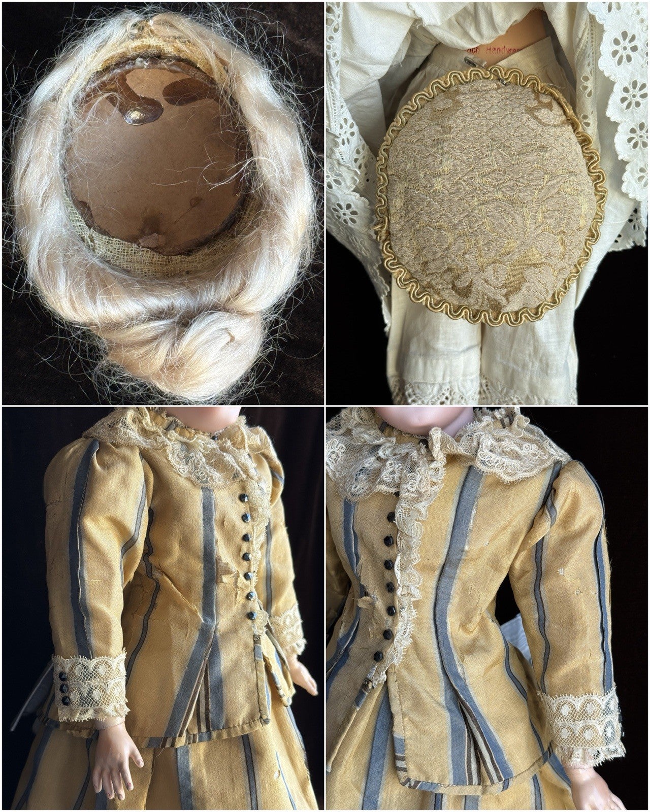 Antique German 21.5” Simon Halbig 1159 Fashion Lady Bisque Head Gibson Girl Doll
