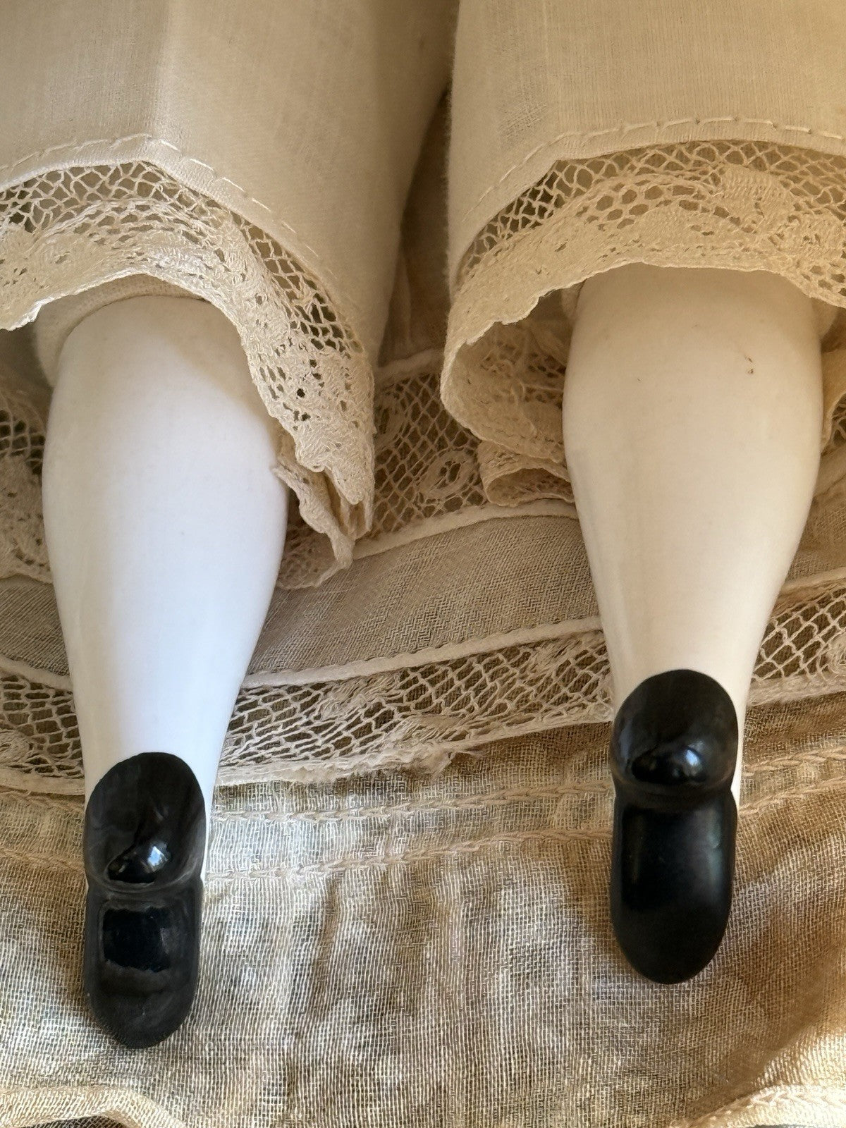 Lot of 3 Antique German Lowbrow China Head Dolls