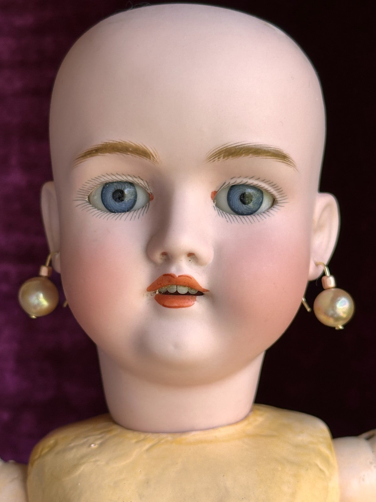 Antique German Kley Hahn Walkure 17.5” Doll Bisque Head Composition Body