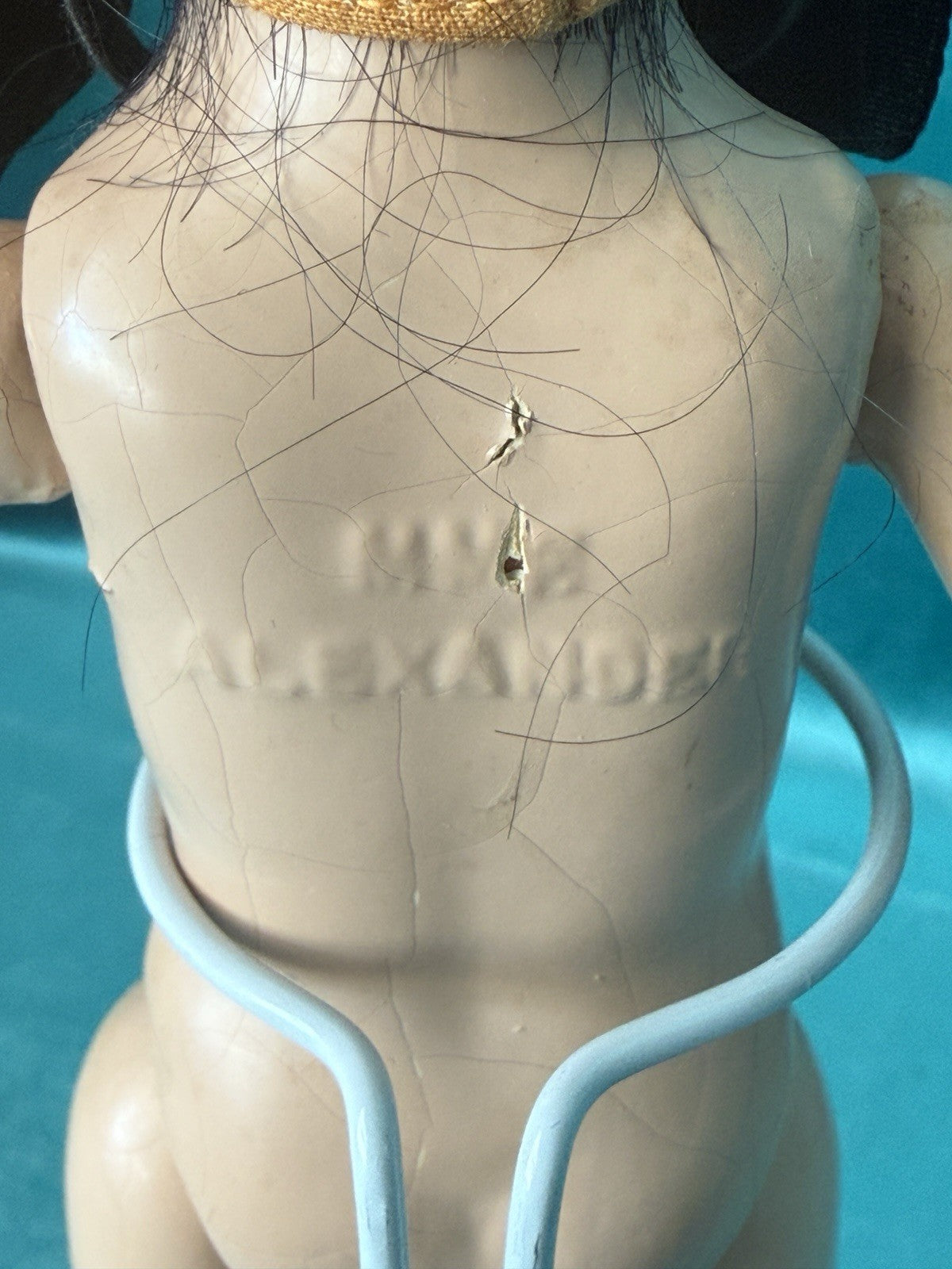 Rare Vintage 1936 Composition Madame Alexander  "Tiny Betty" Chinese 7” Doll