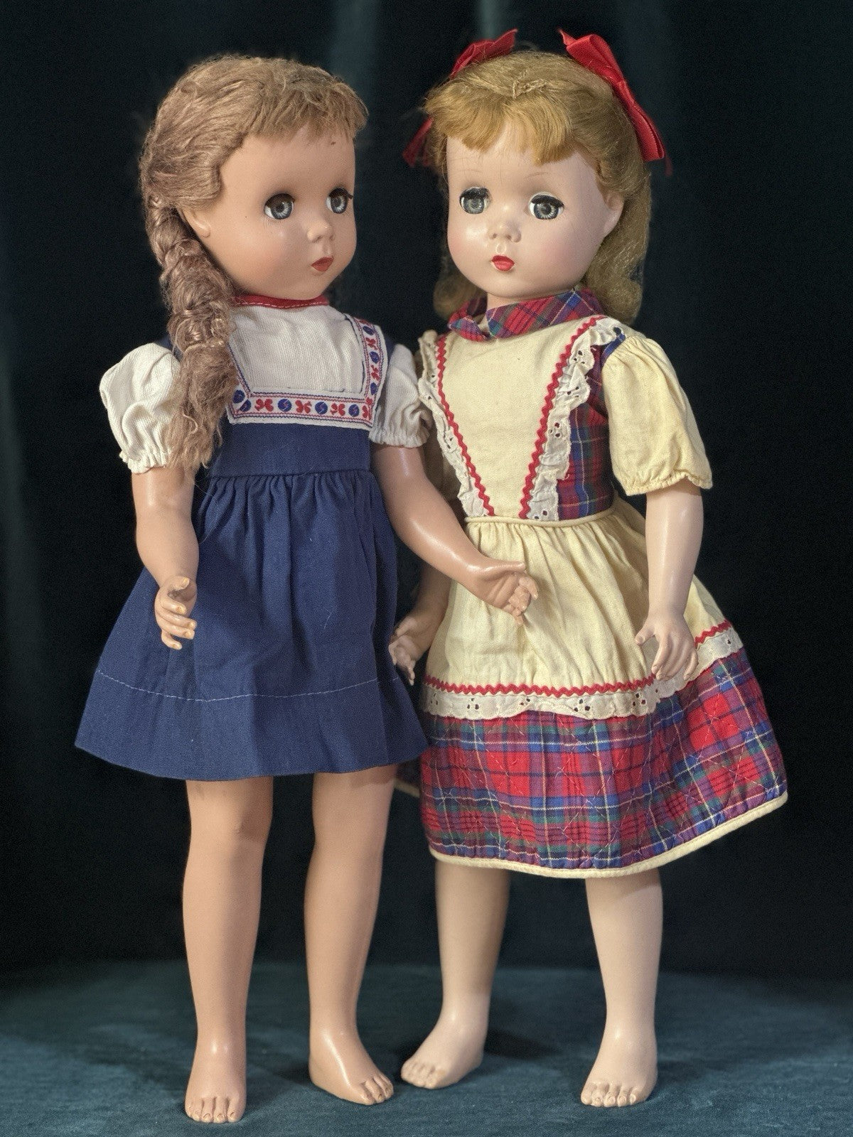 Lot Of 2 Vintage 1950’s Madame Alexander 17” Dolls Maggie Face