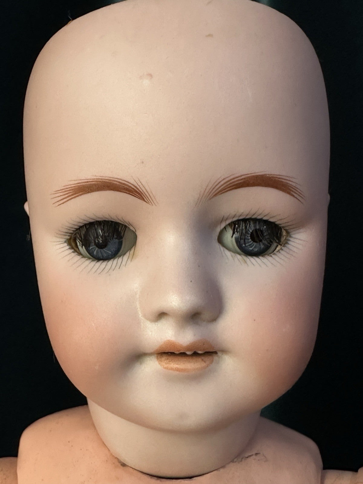 Antique German Simon Halbig Mold 550 20” Doll Bisque Head Composition Body
