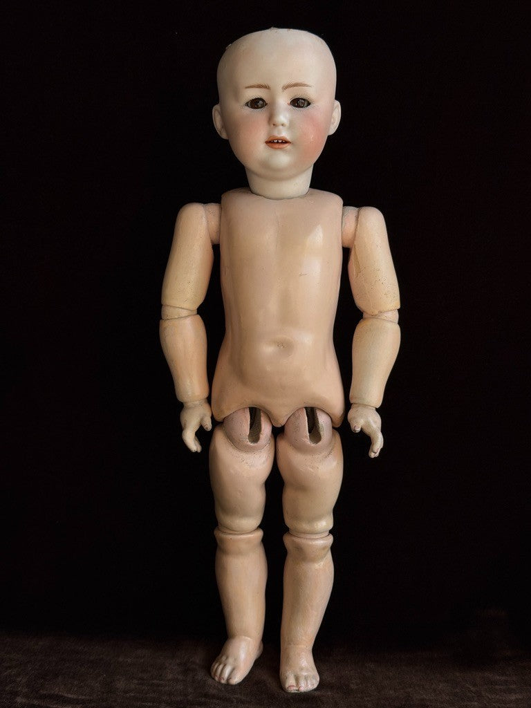 Antique German 16” Gebruder Heubach 10532 Bisque Head Character Doll