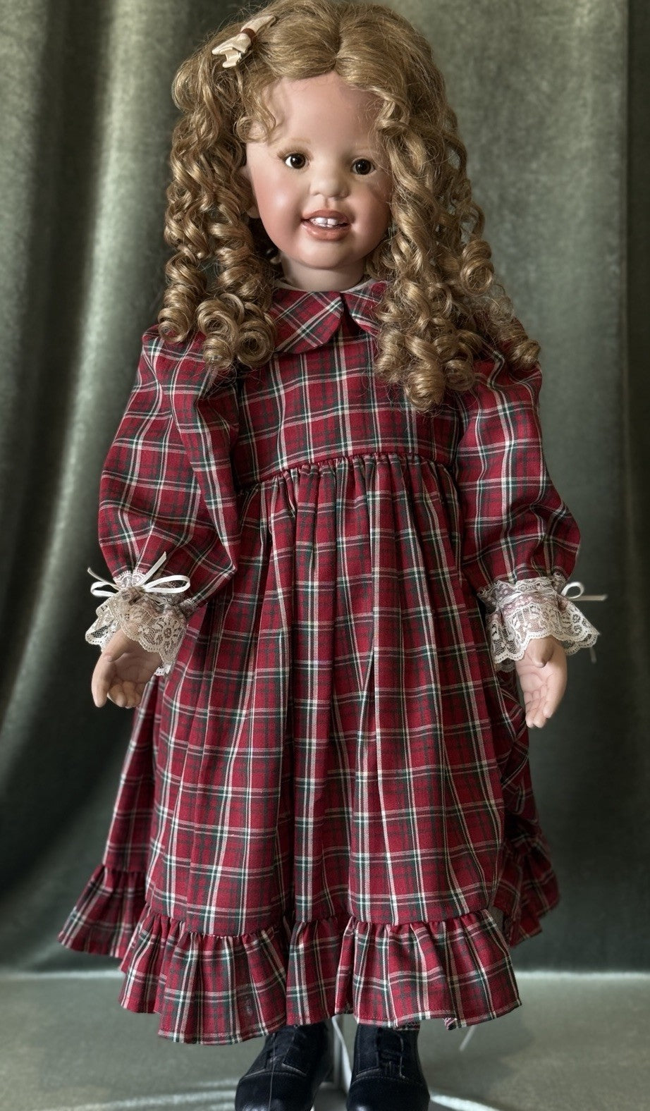 Artist Reproduction Of Porcelain 28” Doll “Becky Thatcher” by Donna Rubert Mold