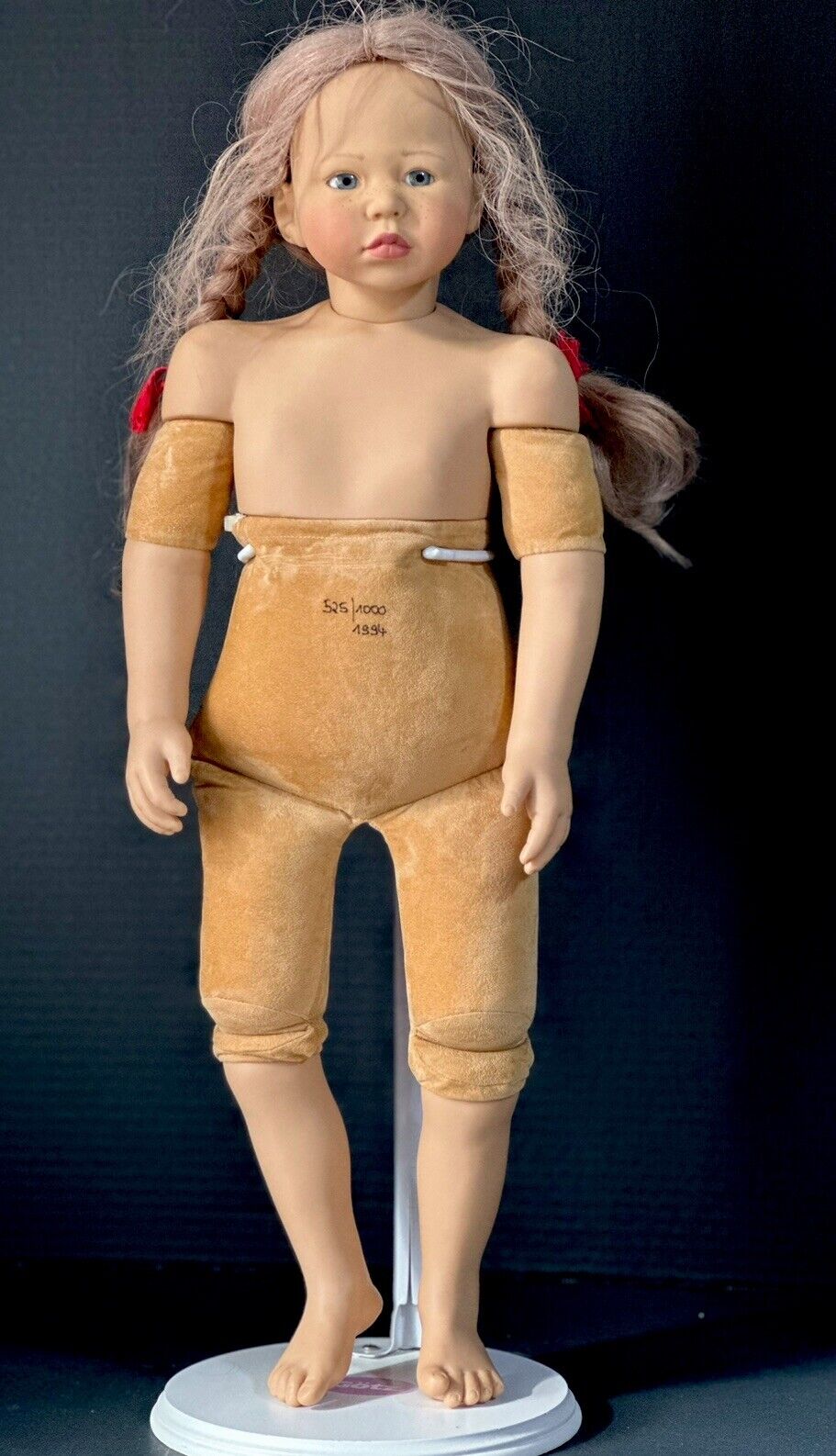 Collectible Vinyl German GOTZ 25” Doll “Rosel" by Artist Karin Schmidt