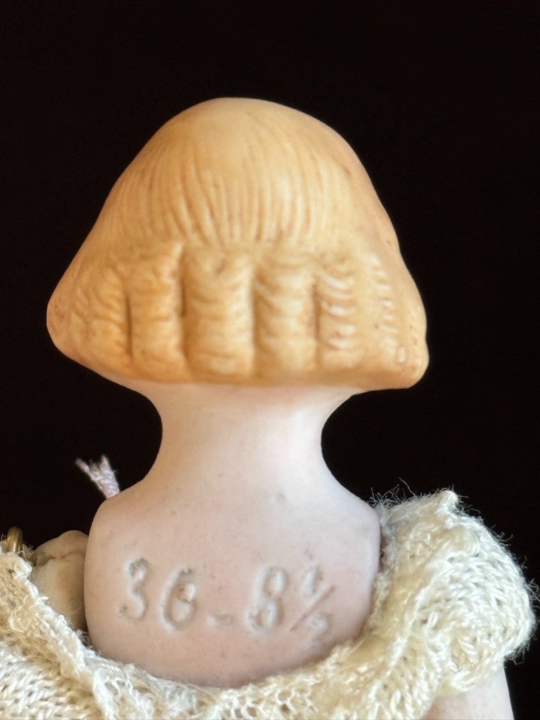 Mystery Antique German 3.625” All Bisque 36 Orsini Style Mignonette Doll