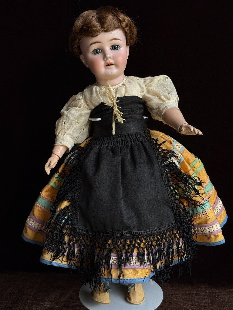 Unidentified 19" Antique German (?) 1902 Bisque Head Doll