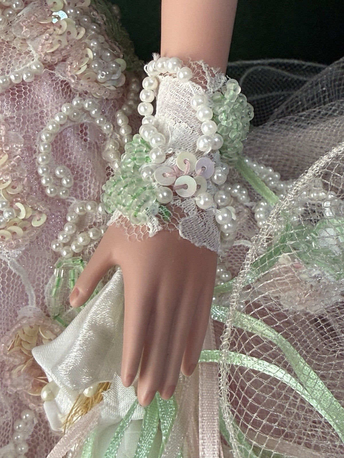 Collectible 20” Porcelain Doll “Strawberry Ice” by Rustie LE 1000 With Stand