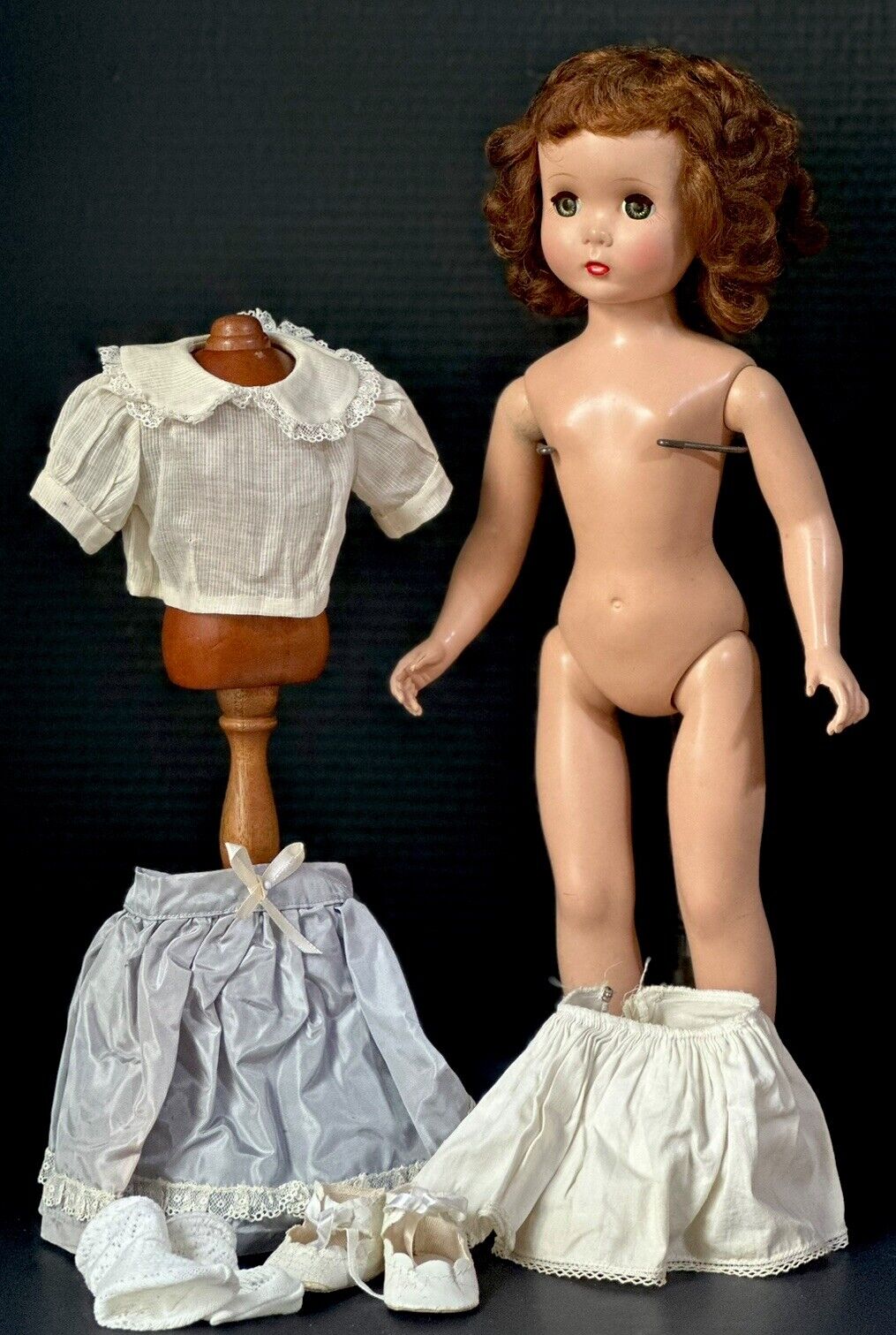 Vintage Madame Alexander Maggie Face Hard Plastic 20” Walker Doll