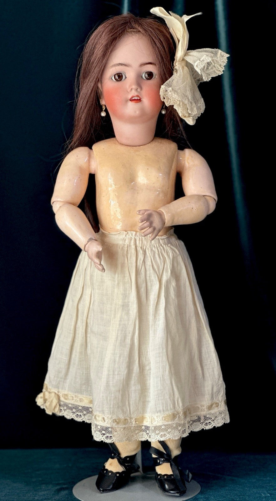 Antique German Simon Halbig Heinrich  Handwerck Bisque Head 20” Doll