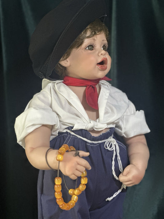 Vinyl Doll “Zorba the Little Greek” by Fayzah Spanos 23” LE 500
