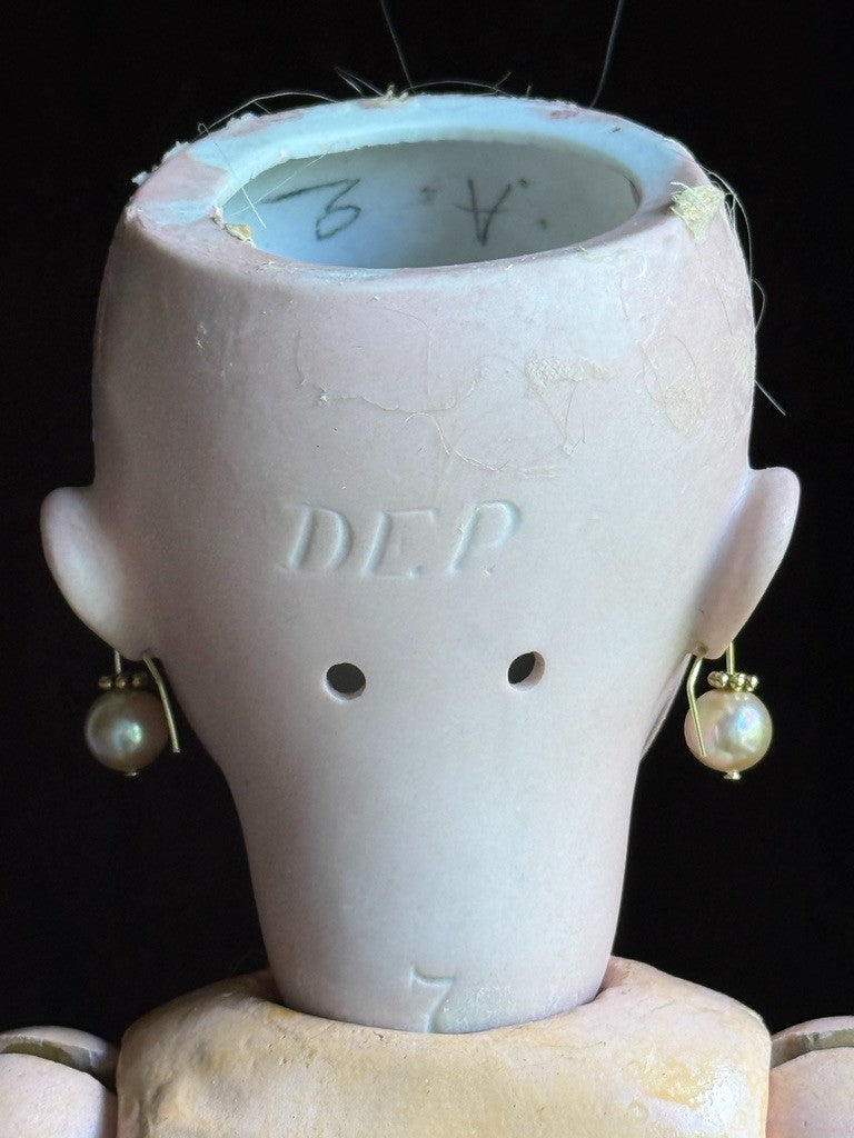 Antique German French 18” Tete Jumeau Simon Halbig Dep Bisque Head Doll