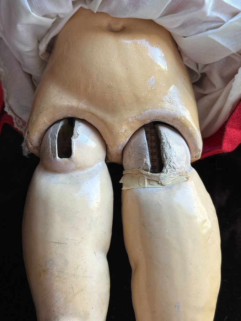 Antique German 25.5” Alt Beck Gottschalck 136 Bisque Head Doll