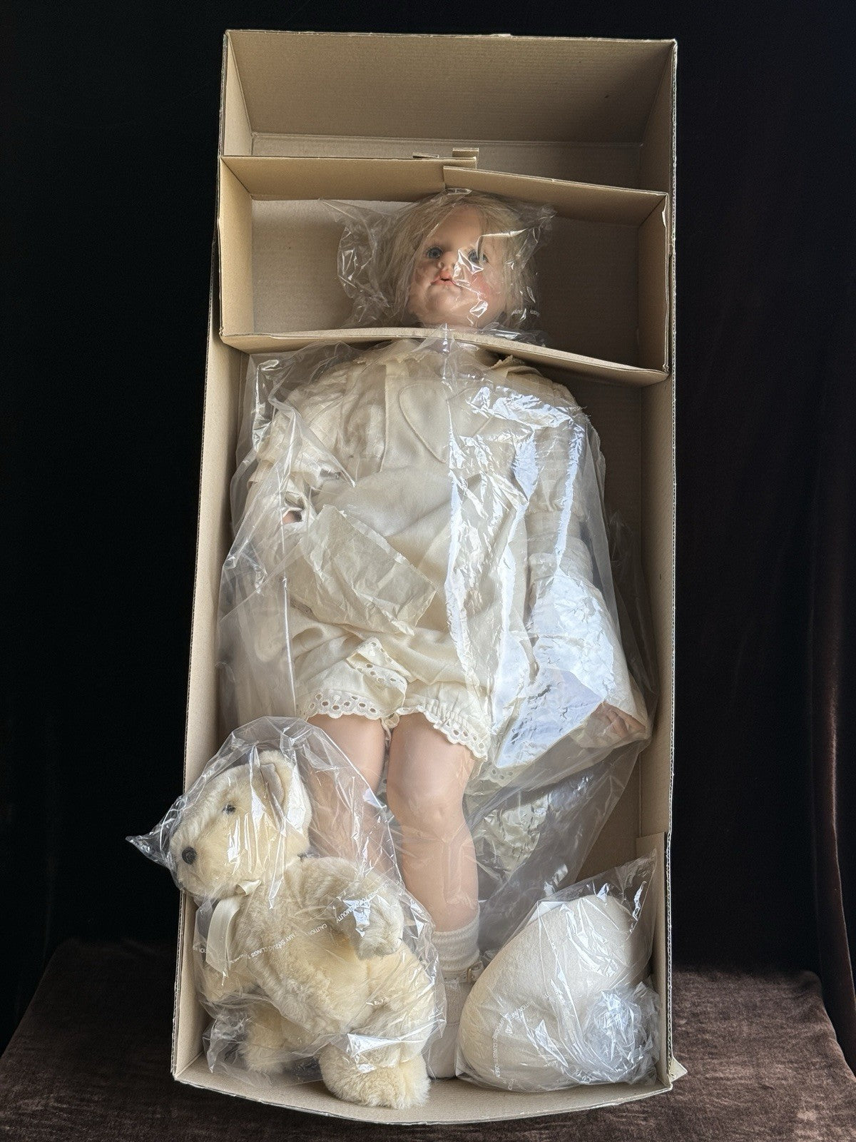 Collectible Vinyl 30” Bambina Bella Doll by Hildegard Gunzel WMP LE 500, Box