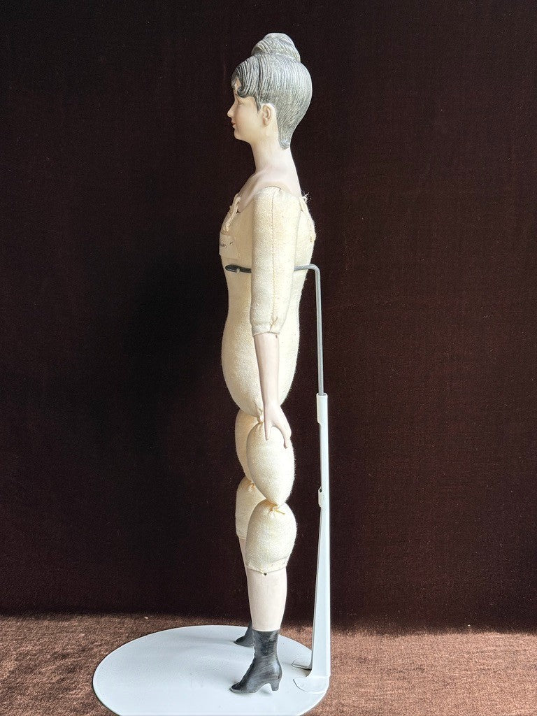Vintage Porcelain Cloth 18.”5 Parian China Style Doll