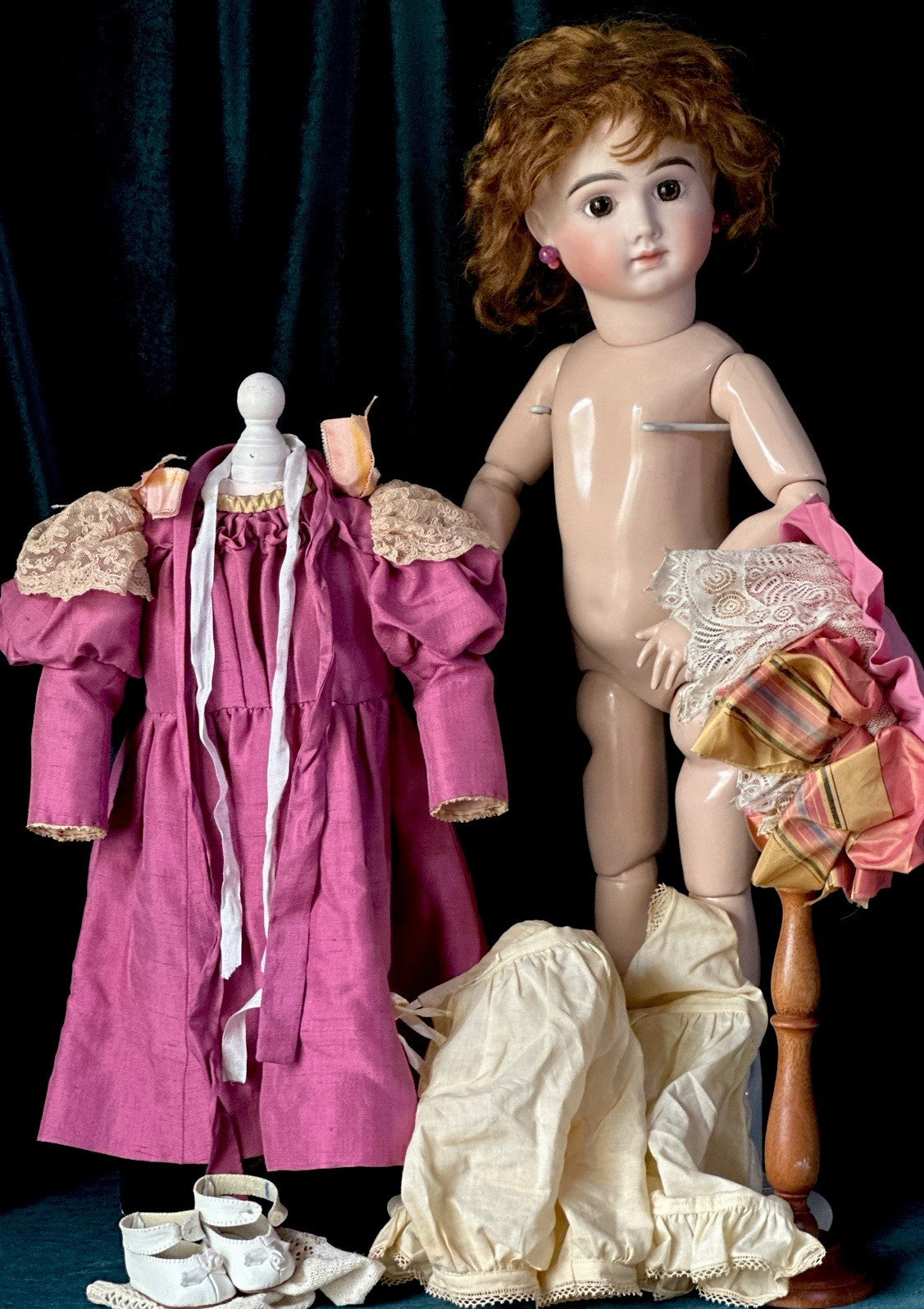 Vintage Reproduction of Antique French Andre Thuillier A.14.T. 24” Doll