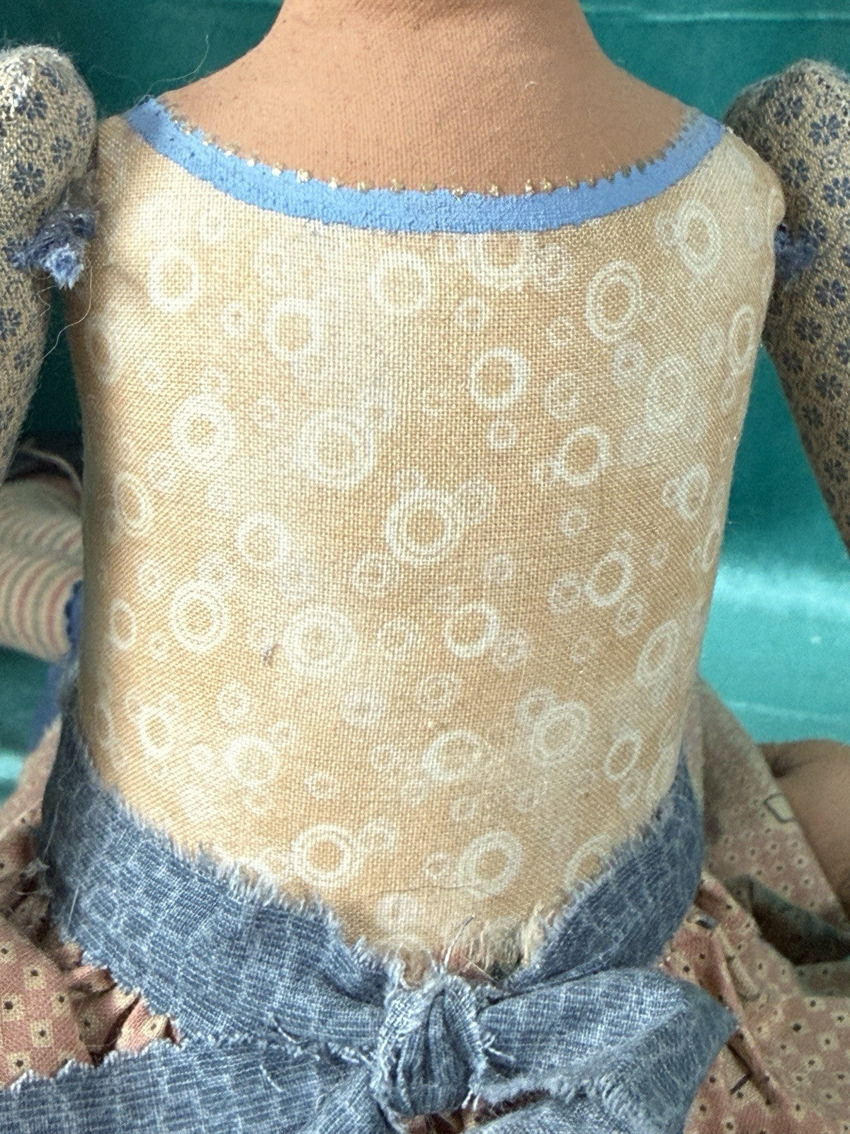 OOAK Artist Handmade Cloth Poseable 24” Doll “Charlotte” by Dianne Adam