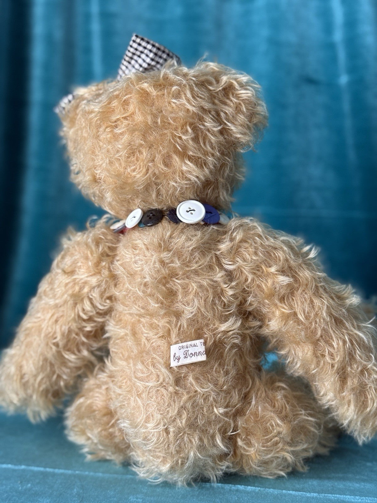 Collectible Porcelain 23” Doll Buttons and Bows by Julia Rueger LE 45 & Teddy