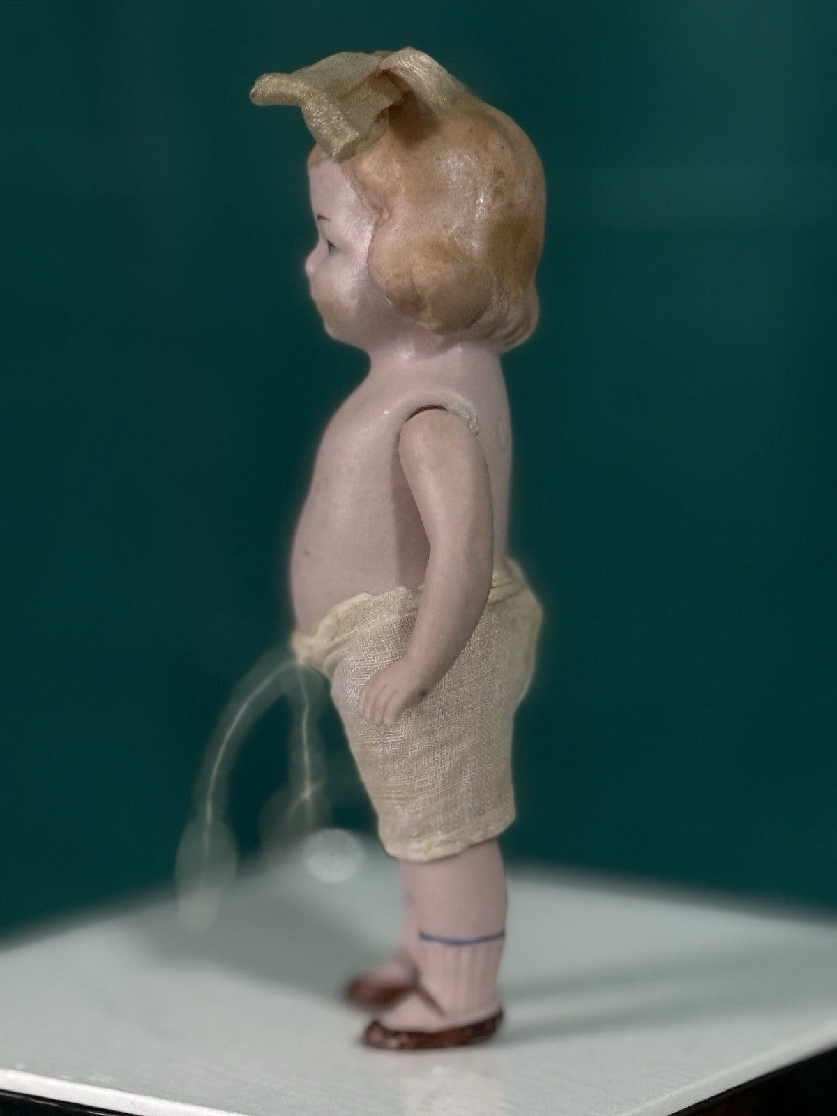 Lot Of 2 Antique German 4.5” All Bisque Limbach Mignonette Dolls