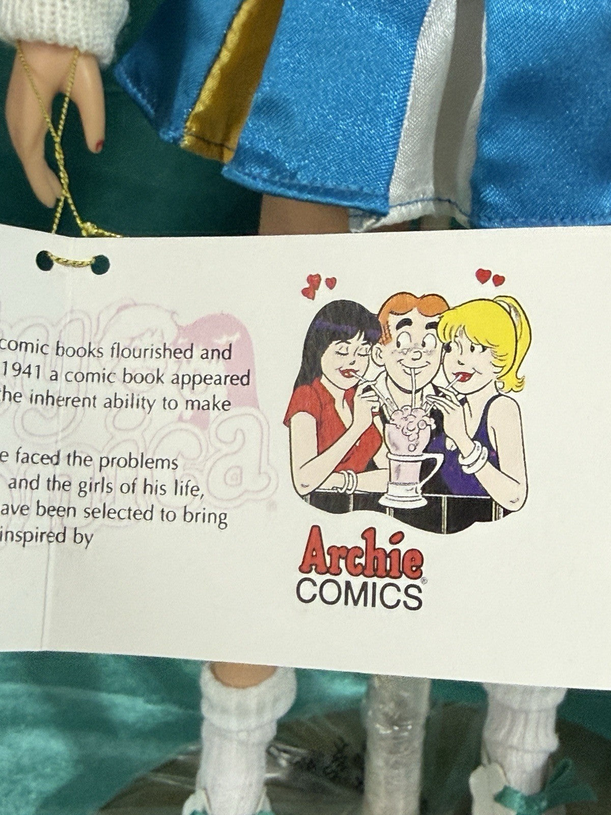 MIB Vinyl Doll “BETTY & VERONICA” Cheerleader Archie Comics DOLL by Effanbee
