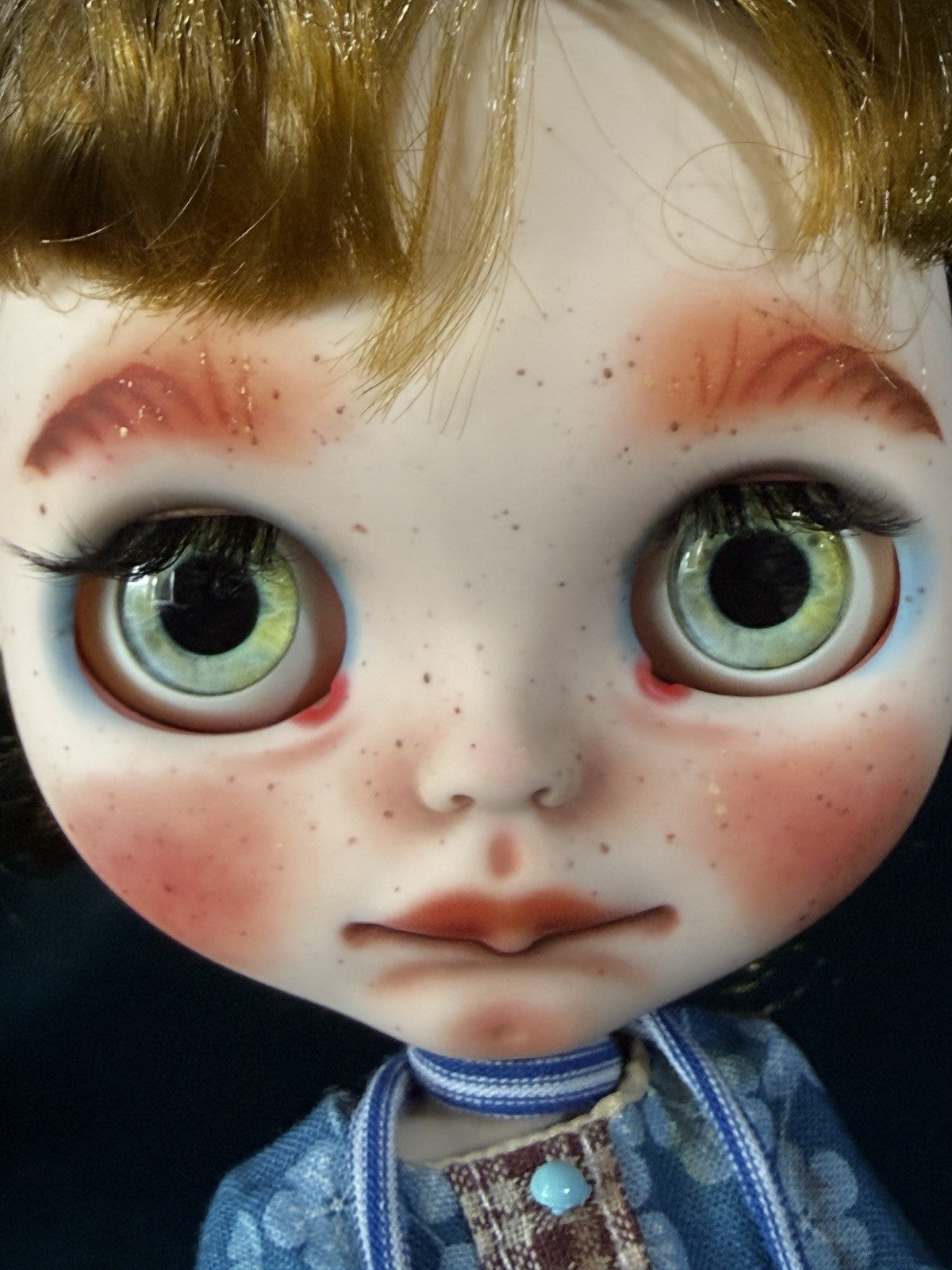 OOAK Custom Blythe 11” Artist BJD Doll With Goose Toy