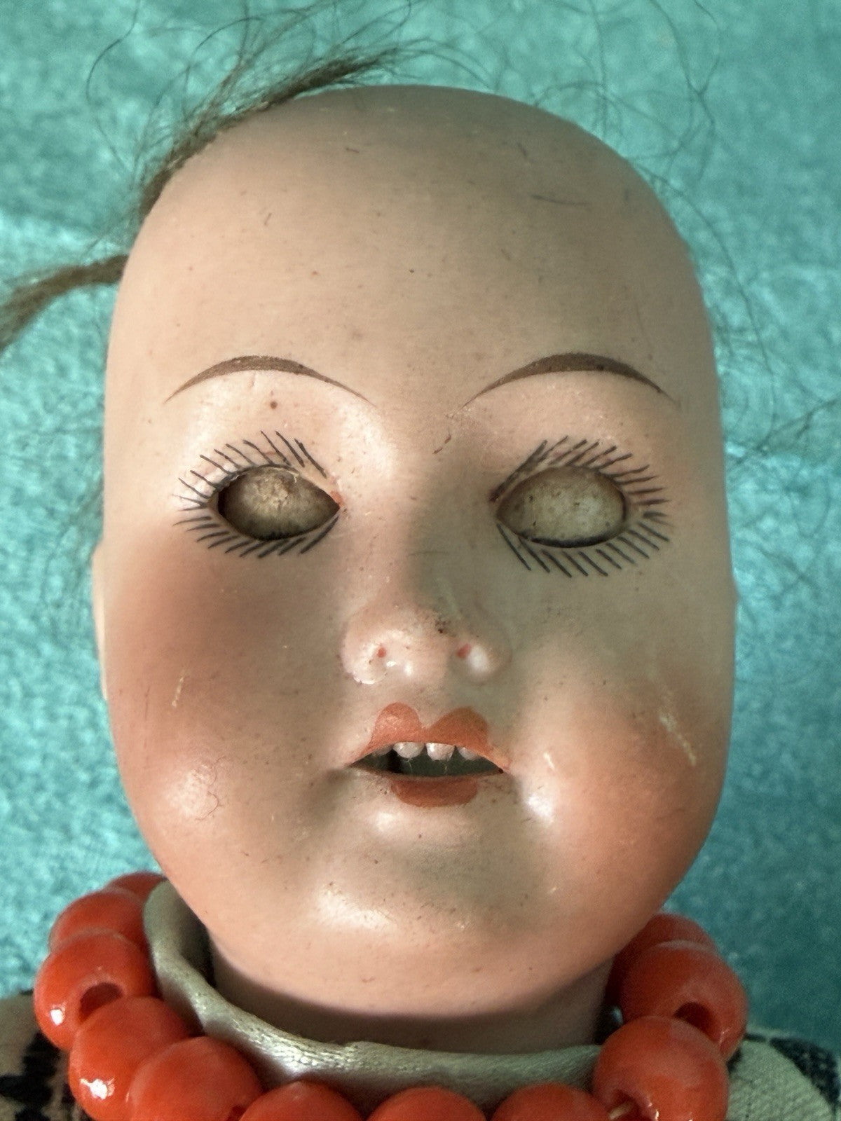 Lot of 2 Antique German Armand Marseille 390 Bisque Head Dolls